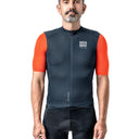 ROCKBROS Road-to-Sky Men's Cycling Short-Sleeved Jersey #Color_Navy Blue