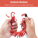 ROCKBROS Bike Lock Cable Combination Bicycle Lock - 6FT Long, Portable, Anti-Theft - ROCKBROS