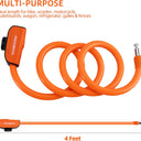 ROCKBROS 4ft Bike Cable Lock - Secure, Lightweight with Mounting Bracket - ROCKBROS