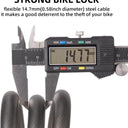 ROCKBROS 4ft Bike Cable Lock - Secure, Lightweight with Mounting Bracket - ROCKBROS