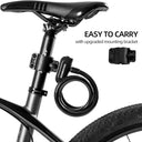 ROCKBROS 4ft Bike Cable Lock - Secure, Lightweight with Mounting Bracket - ROCKBROS