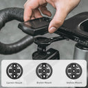 ROCKBROS Bike Aluminum Computer Mount compatible with Garmin, Wahoo, Bryton, and GoPro - ROCKBROS