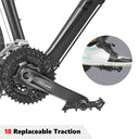 ROCKBROS MTB Pedals Platform Bike Pedal Aluminum 9/16" Bicycle Pedal Non-Slip Lightweight Flat Pedals for BMX Road Mountain Bikes - ROCKBROS