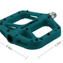 ROCKBROS Mountain Bike Pedals Nylon Composite Bearing 9/16" MTB Bicycle Pedals with Wide Flat Platform - ROCKBROS