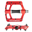 ROCKBROS MTB Pedals Platform Bike Pedal Aluminum 9/16" Bicycle Pedal Non-Slip Lightweight Flat Pedals for BMX Road Mountain Bikes - ROCKBROS