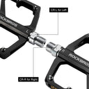 ROCKBROS MTB Reflective Aluminum Pedals 9/16" Sealed Bearing Lightweight - ROCKBROS