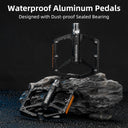 ROCKBROS MTB Reflective Aluminum Pedals 9/16" Sealed Bearing Lightweight - ROCKBROS