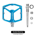 ROCKBROS MTB Reflective Aluminum Pedals 9/16" Sealed Bearing Lightweight - ROCKBROS