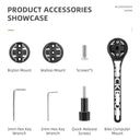 ROCKBROS Bike Aluminum Computer Mount compatible with Garmin, Wahoo, Bryton, and GoPro - ROCKBROS