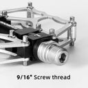 ROCKBROS Lightweight Aluminum Alloy Bike Pedals with Wide Platform Grip - ROCKBROS