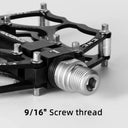 ROCKBROS Lightweight Aluminum Alloy Bike Pedals with Wide Platform Grip - ROCKBROS