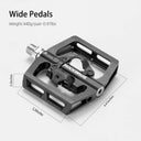ROCKBROS MTB Aluminum Bike Pedals Compatible with SPD - ROCKBROS