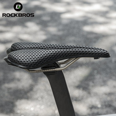 ROCKBROS 3D Carbon Fiber Bike Saddle Adaptive Custom Fit Seat for Men