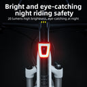 ROCKBROS Bicycle Helmet USB Rechargeable LED Super Bright Warning Rear Light - ROCKBROS