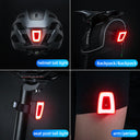 ROCKBROS Bicycle Helmet USB Rechargeable LED Super Bright Warning Rear Light - ROCKBROS