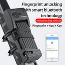 ROCKBROS Folding Bike Lock Smart Fingerprint Heavy Duty Anti Theft Bike Lock - ROCKBROS