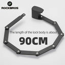 ROCKBROS Folding Bike Lock Smart Fingerprint Heavy Duty Anti Theft Bike Lock - ROCKBROS