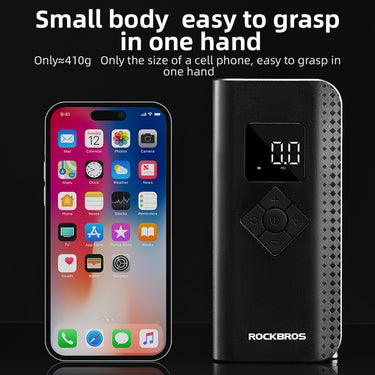 ROCKBROS A13 Electric Bike Tire Pump 150 Psi Inflator Portable Air Compressor 2000 mAh - ROCKBROS