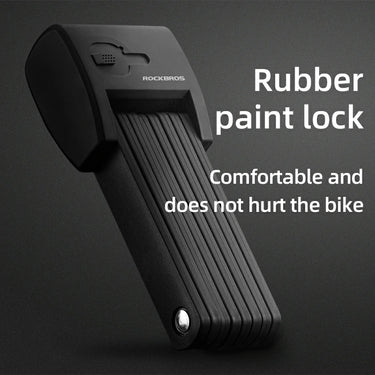 ROCKBROS Folding Bike Lock Smart Fingerprint Heavy Duty Anti Theft Bike Lock - ROCKBROS