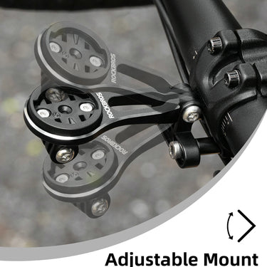 ROCKBROS Bike Computer Mount Out-Front Aluminum Integrated Bicycle Cycling Computer Mount