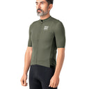 ROCKBROS Road-to-Sky Men's Cycling Short-Sleeved Jersey #Color_Army Green