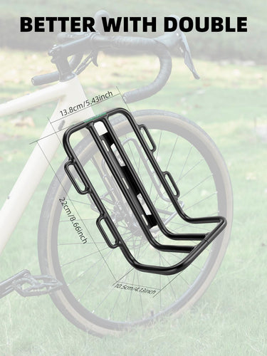 ROCKBROS Front Bike Rack Aluminum Alloy Luggage Touring Carrier Racks 6.6lbs - ROCKBROS