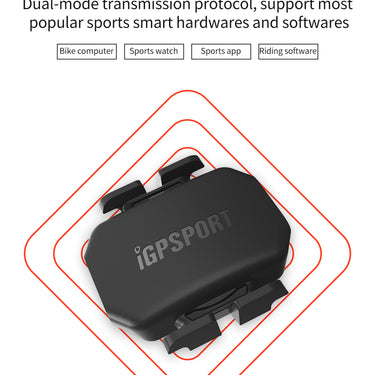 iGPSPORT Bike Speed & Cadence Sensor ANT+ Bluetooth 5.0 IPX7 Waterproof