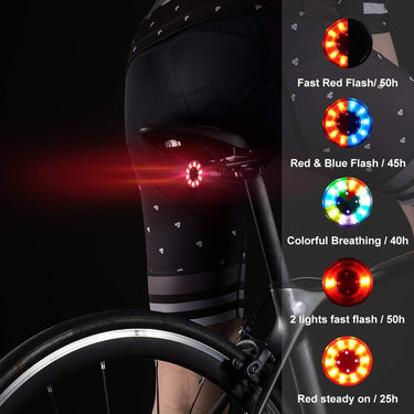 ROCKBROS Q1 Bike Tail Light  Rechargeable  Waterproof - ROCKBROS