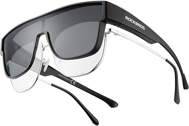 ROCKBROS Polarized Fit Over Glasses Sunglasses UV400 Wrap Around for Men Women - ROCKBROS