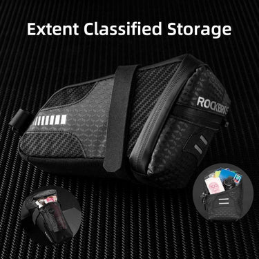 ROCKBROS Bike Saddle Bag  Under Seat 1.5L Cycling Accessories Storage Pouch - ROCKBROS