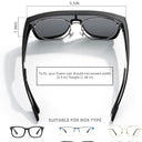 ROCKBROS Polarized Fit Over Glasses Sunglasses UV400 Wrap Around for Men Women - ROCKBROS