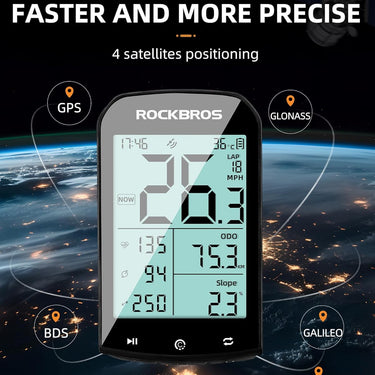 ROCKBROS M1 Wireless Bike Computer GPS 2.9-inch LCD Waterproof Fast Charging - ROCKBROS