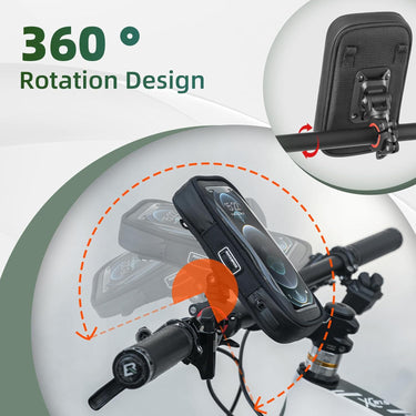ROCKBROS  Motorcycle Phone Mount Waterproof Handlebar Bag Phones Below 6.8” - ROCKBROS