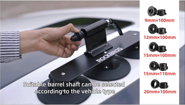 ROCKBROS Suction Cup Bike Rack Adapter 9/12/15/20mm Diameter 100/110mm Axle Length - ROCKBROS