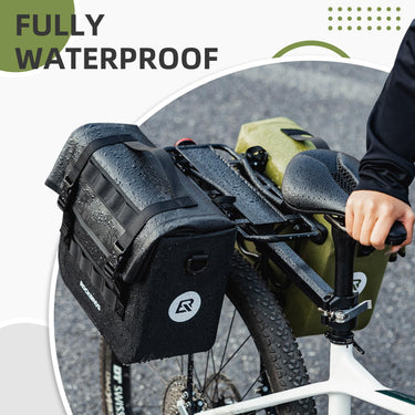 ROCKBROS Bike Panniers 15L Waterproof Bike Rack Bag for Cycling Commuting - ROCKBROS