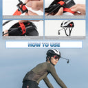 ROCKBROS Bike Helmet Mirror Detachable Fixing Way ycling Mirror - ROCKBROS