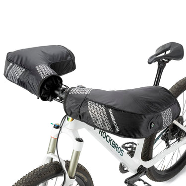 ROCKBROS Thinsulate Thermal Bike Handlebar Mittens - Cold Weather Pogies Cover Gloves - ROCKBROS