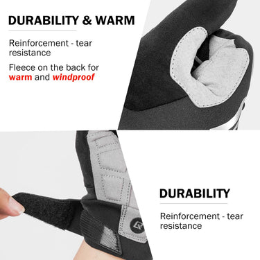 ROCKBROS Full Finger Cycling Gloves, Motorcycle Mountain Bike Gloves for Men