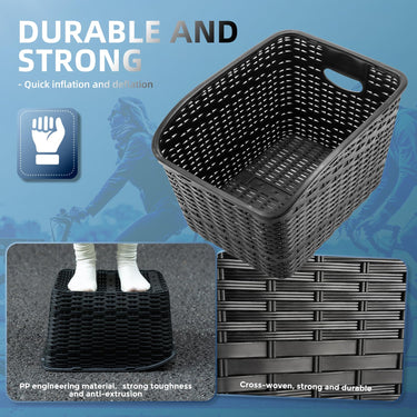 ROCKBROS Bike Basket Rear Durable 30L Lightweight Cargo Basket Easy to Install