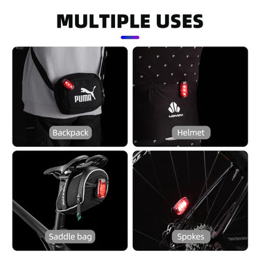 ROCKBROS LED Bike Tail Light Waterproof 3 Modes - ROCKBROS