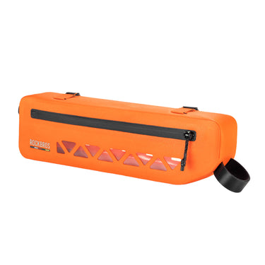 road to sky 100% waterproof bike frame bag model as-142 with secure storage #Color_Orange